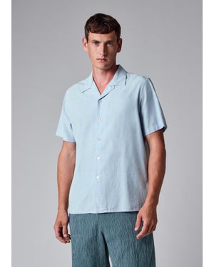 Paul Smith Casual-Fit Light Lyocell-Cotton Shirt - Blue