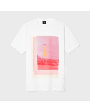 Paul Smith 'Ufo' Print T-Shirt - Pink