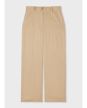 Paul Smith Cropped Trousers - Natural