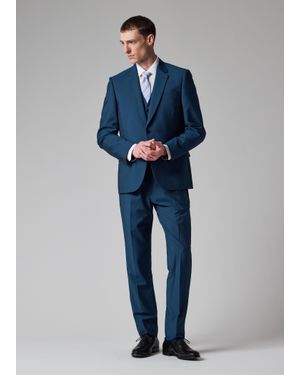 Paul Smith The Soho - Tailored-fit Indigo Wool-mohair Three-piece Suit - Blue