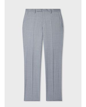 Paul Smith 'Zelander' Check Wool Trousers - Grey