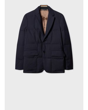 Paul Smith Quilted A Suit To Travel In' Blazer - Blue