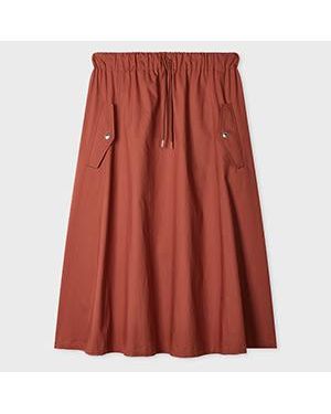 Paul Smith 'Rust' Drawstring Waist Skirt - Red