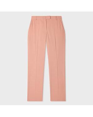 Paul Smith Slim-Fit Wool-Blend Trousers - Pink