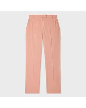 Paul Smith Slim-Fit Wool-Blend Trousers - Pink