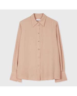 Paul Smith Light Silk-Blend Blouse - Natural