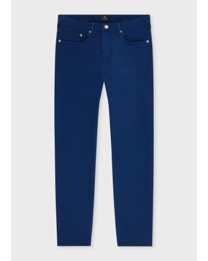 Paul Smith Tapered-Fit Garment-Dyed Organic Cotton-Stretch Jeans - Blue