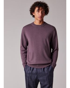 Paul Smith Mauve Cashmere Crew Neck Jumper - Purple