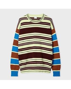 Paul Smith Mixed Stripe Knitted Jumper - Black