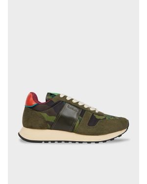 Paul Smith Khaki 'Eighties' Trainers - Green
