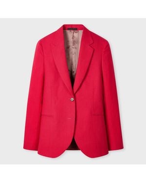 Paul Smith Fuchsia Linen Blazer - Red