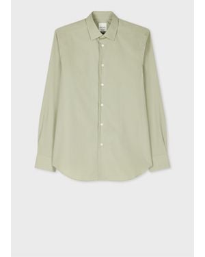 Paul Smith Soft Tailored-Fit Cotton Poplin Shirt - Green