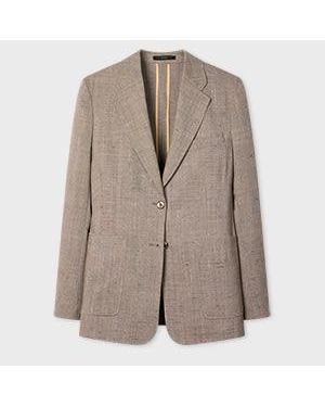 Paul Smith Unlined Flecked Wool-Viscose Blazer - Grey