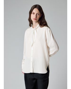 Paul Smith Ivory Bow Blouse - White