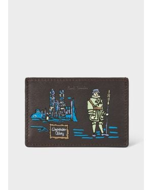 Paul Smith Leather 'London' Credit Card Holder - Blue