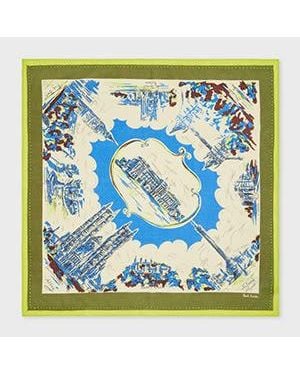 Paul Smith 'London' Print Cotton Bandana - Metallic