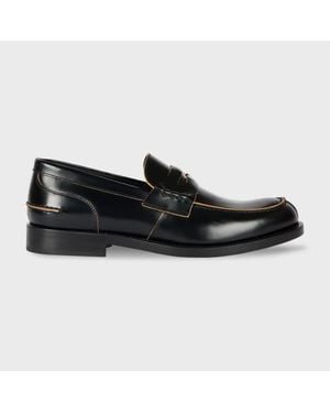 Paul Smith High-Shine Leather 'Donovan' Loafers - Black