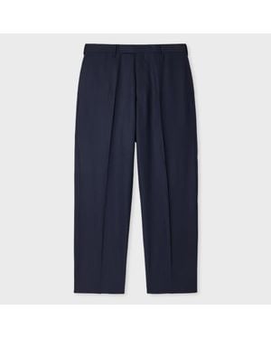 Paul Smith Relaxed-Fit Wool Trousers - Blue