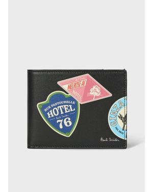 Paul Smith Leather 'Stickers' Billfold Wallet - Black