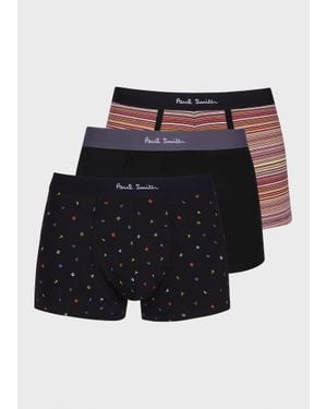 Paul Smith 'Signature Stripe' Mix Boxer Briefs Three Pack - Blue