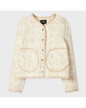 Paul Smith Cream Floral Jacquard Jacket - Natural