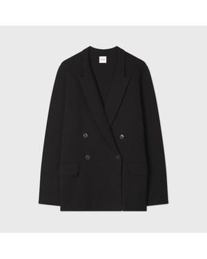 Paul Smith Milano Knit Double-Breasted Blazer - Black