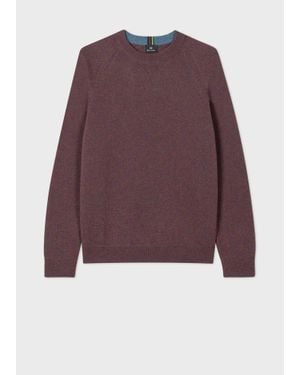 Paul Smith Merino Wool Raglan Jumper - Purple