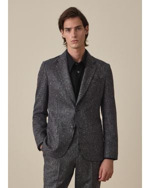 Paul Smith Dark Donegal Wool Patch-Pocket Blazer - Black