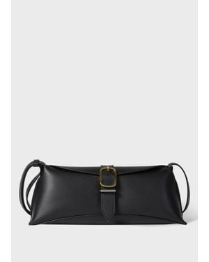 Paul Smith Leather Buckle Shoulder Bag - Black