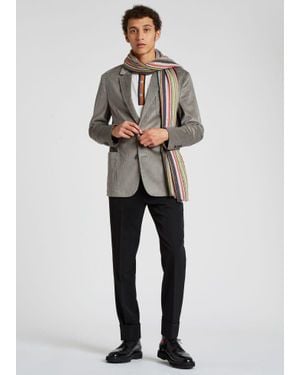 Paul Smith 'Signature Stripe' Textured Scarf - Multicolour
