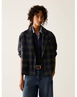 Pennyblack Blazer Boxy Fit A Disegno Check - Blu