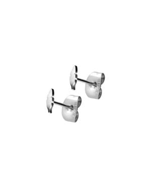 FILANGO Chirurgenstahl Ohrstecker Blatt - Schwarz