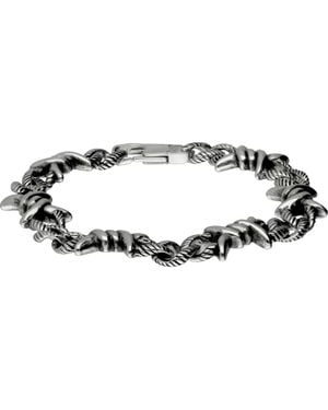 FILANGO Chirurgenstahl Armband Stacheldraht - Schwarz
