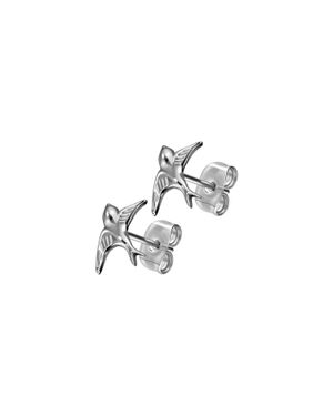 FILANGO Titan Ohrstecker Schwalbe - Schwarz