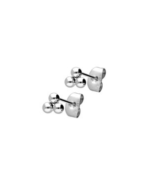 FILANGO Chirurgenstahl Ohrstecker 3 Kugeln - Schwarz