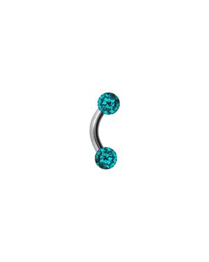 PIERCINGLINE Titan Banane Epoxy-Kugeln - Schwarz