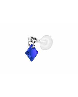 PIERCINGLINE Ptfe Labret Mit Innengewinde + Titan-Aufsatz - Schwarz
