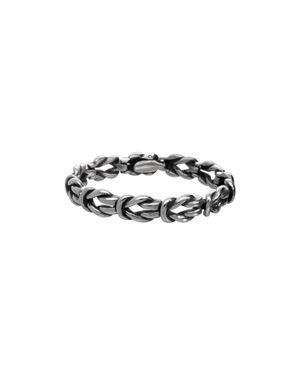 FILANGO Chirurgenstahl Armband Geflochten - Schwarz
