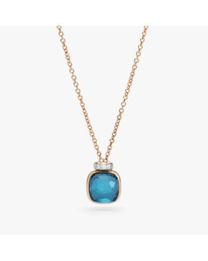 Pomellato Nudo Mini Necklace With Pendant - Blue