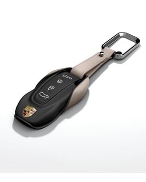 Porsche Tequipment Étui À Clés En Cuir - Marron