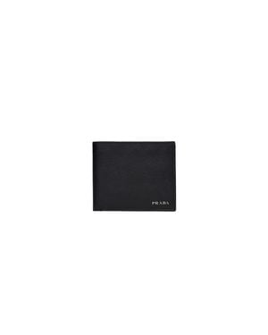 Prada Saffiano Leather Wallet - Black