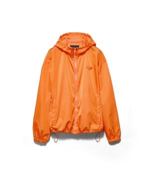 Prada Re-Nylon Rain Jacket - Orange