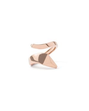 Prada Eternal Gold Snake Mini Ring In Pink Gold - White