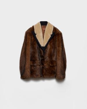 Prada Shearling Jacket - Brown