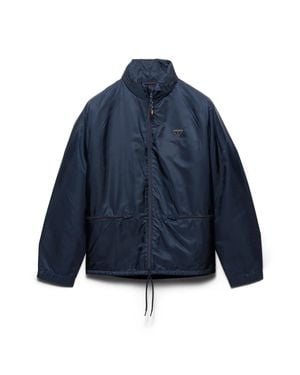 Prada Hooded Re-Nylon Jacket - Blue