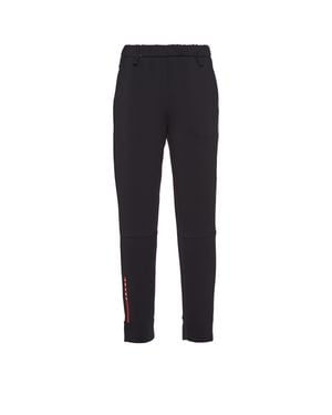 Prada Recycled Double Jersey Pants - Blue