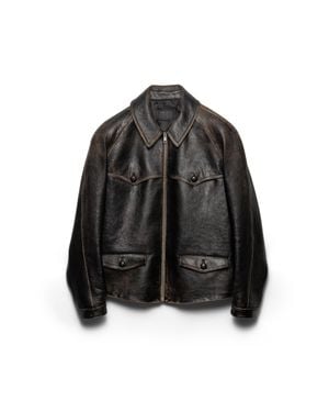 Prada Leather Jacket - Black