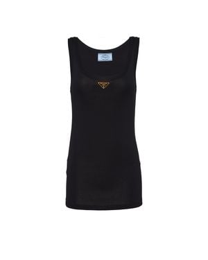 Prada Triangle Tank Top - Black