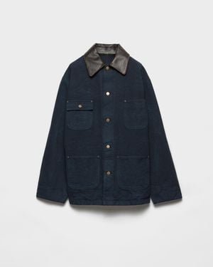 Prada Canvas Work Jacket - Blue