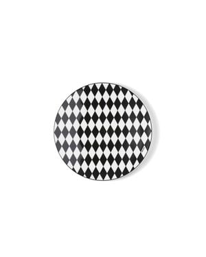 Prada Platzteller Aus Porzellan – Checkerboard - Weiß